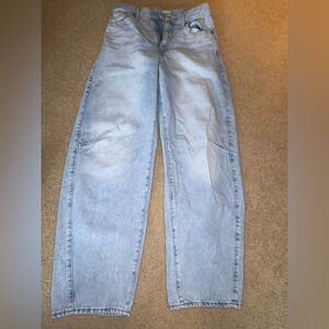 Levi's Light Blue cinch barrel Jeans